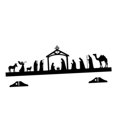 thumbnail image 4 of Dualoai Baby Jesus Manger Ornament Decor Collection Iron Desk Figurine Novelty Manger Scene Jesus Nativity Scene for Home Living Room S, 4 of 9