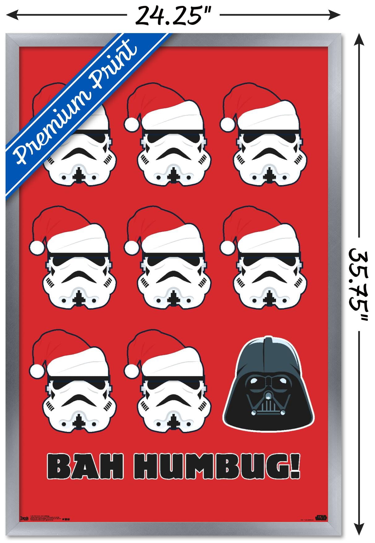 Star Wars: Saga - Bah Humbug Wall Poster, 22.375" x 34" Framed