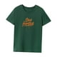 thumbnail image 3 of Camiseta para mujer Ropa de verano Camisa de cuello redondo para trabajo Viajes Camping Mujer Verde, 3 of 7