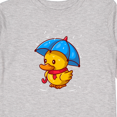 thumbnail image 4 of Inktastic Rainy Ducky Boys or Girls Long Sleeve Toddler T-Shirt, 4 of 5