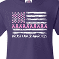 thumbnail image 4 of Inktastic Breast Cancer Awareness Pink Ribbons and Flag Youth T-Shirt, 4 of 5