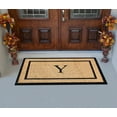 thumbnail image 5 of A1HC Natural Coir and Rubber Monogrammed Door Mat, 24x48 in, Thick Durable Thin Profile Welcome Mat for Front Porch & Entryway, 5 of 7