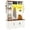 White, variant on Hall Tree with Bench and Shoe Storage, Farmhouse Entryway Bench with Coat Racks and Led Lights, Tall Hall Tree with 7 Coat Hooks, 6 Storage Cubbies, Adjustable Shelf