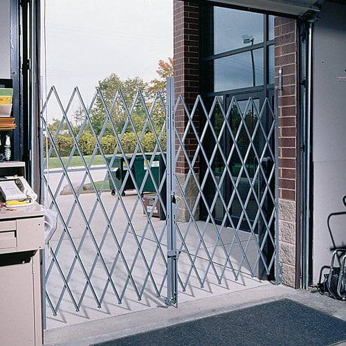 Global Industrial Pivoting Double Gate - 12'W Expanded - 6.5'H