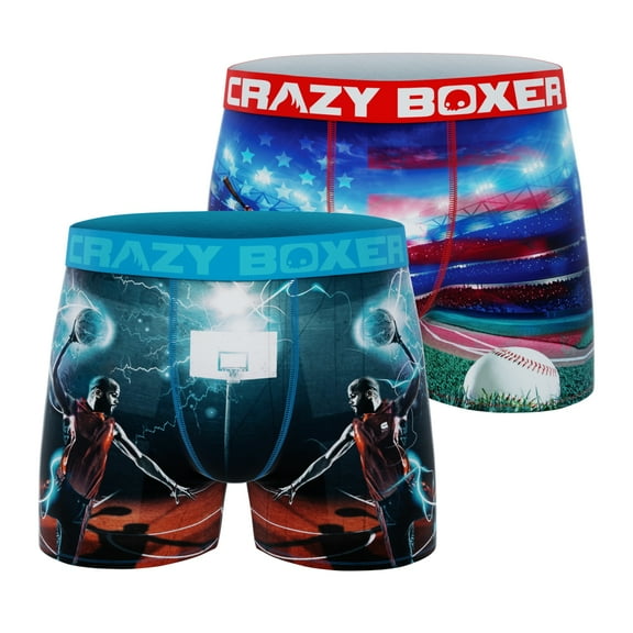 Men's Boxer Briefs - ALL  STAR - PACK X2 BASEBALL   BASKETBALL