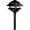 Black, variant on Dabmar Lighting LV102S-B Cast Aluminum Two Tier Pagoda Light- Black