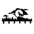 thumbnail image 1 of Yeacher Hook Rack 6 Hooks Rail Wolf Animal Shaped Wall-Mounted Farmhouse Rack Nail-free Drilling Bathroom Storage Hook Kitchen Towel Hooks Hanger, 1 of 8