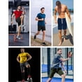 thumbnail image 6 of NY Threads 5 Pack Men's Athletic Shorts Quick Dry Loose-Fit Lightweight Running Workout Gym Shorts with Pockets, Medium, Black/Black/Navy/Dark Grey/Army Green, 6 of 6