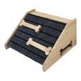 thumbnail image 2 of BELOVING Wooden Dog Ramp for Stairs Pet Step Ramp Aid Tool, Practical, Professional, Durability, with AntiSlip Bone Strip with Padding, 2 of 10
