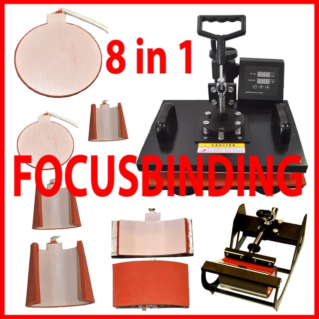 8 in 1 heat press Multifunction Digital Machine Transfer Sublimation T-Shirt Mug Hat Plates Cap puzzle mouse pad