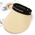 thumbnail image 2 of beishanbush Sun Hats Summer Outdoors Women Wide Brim Straw Hat Beach Golf Sun Hats Protection Travel Ponytail Sun Cap UPF 50+ Caps C, 2 of 3