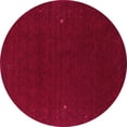 thumbnail image 1 of Ahgly Company Indoor Round Abstract Pink Contemporary Area Rugs, 6' Round, 1 of 4