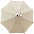thumbnail image 1 of Parasol Replacement Cover, 8 Ribs, 3m, Waterproof, Anti-UV, Replacement Fabric, Beige-tfrf, 1 of 5