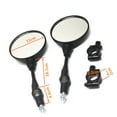 thumbnail image 4 of 1 Pair Universal Motorcycle Scooter Aluminum Alloy Handlebar Collapsible Round Shape Rearview Side Mirror Base Modified Accessories for Street Cars Universal Scooters, 4 of 7