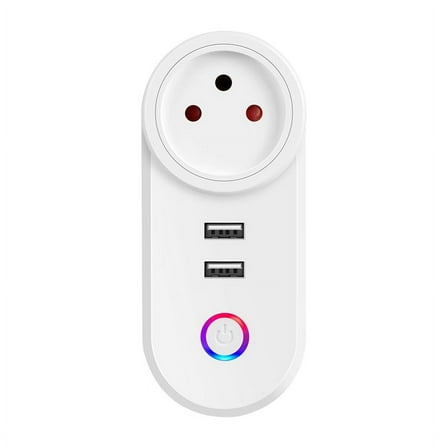 Israel Plug Tuya Smart Home 16A WiFi Smart Plug Power Socket USB Charge Outlet Timing Voice Control for