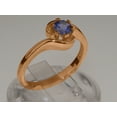 thumbnail image 2 of LBG British Made 10k Rose Gold Ring with Natural Tanzanite Womens Engagement Ring - 33 size options - Size 7.25, 2 of 5