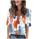 thumbnail image 4 of Camisetas Casuales de Manga Corta Plisada de la Moda de las Mujeres, Camiseta Cómoda de Poliéster para las Mujeres, Blusa de Primavera de Verano Lavado a Mano, 4 of 7
