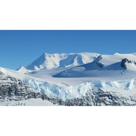 LAMINATED POSTER Ellsworth Mountain Range Ice Antarctica Snow Poster Print 24 x