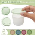 thumbnail image 4 of Paquete de 4 Recipientes Pequeños de Silicona para Refrigerios con Tapa, de 113 G, Reutilizables, para Almacenar Alimentos, para Almuerzos Tipo Bento., 4 of 5