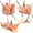 Orange Yellow, variant on Threns 4Pcs Hamster Hammock House Mouse Rat Hanging Swing Bed Guinea Pig Cage Bedding Small Pet Animal Double Layer Cage Tent Hut Nest for Mouse Rat Hamster Play Sleep