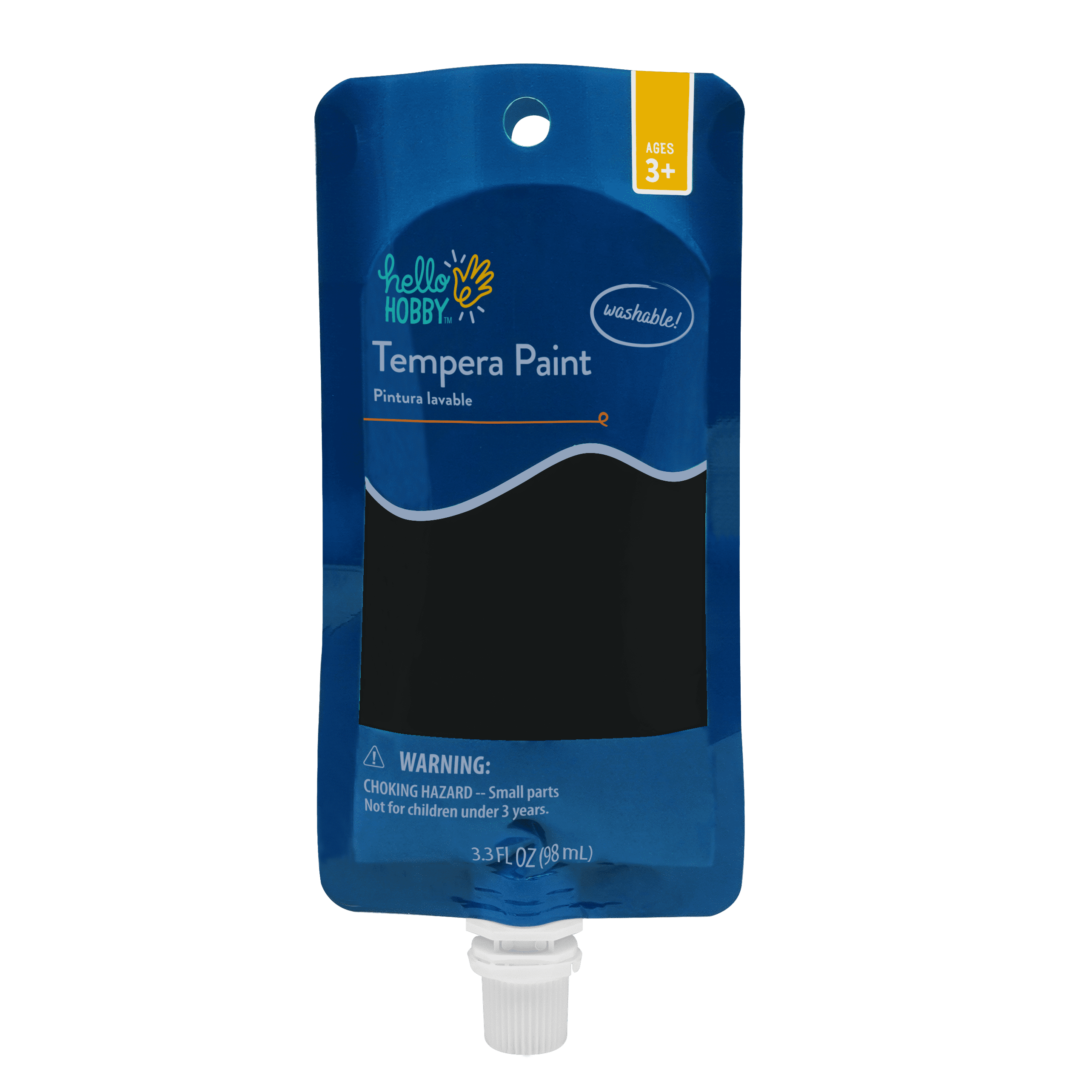 Hello Hobby Tempera Paint, Black