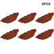 thumbnail image 5 of Toystoory 6 piezas de descanso para palillos exquisita forma de hoja estilo japonés hogar banquete de comedor soporte para palillos café Type2 NO2, 5 of 6
