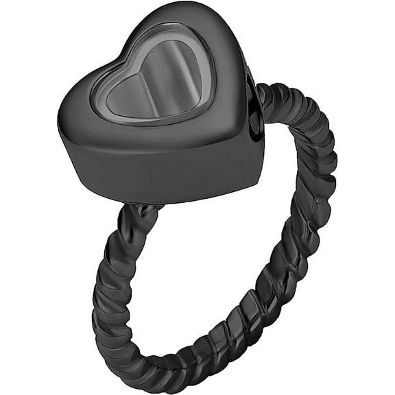 Personalized Glass Cremation Rings Jewelry for Ashes Urns Hand Ring Pets Ashes Holder Keepsake NO.6-NO.10