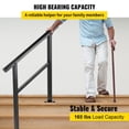 thumbnail image 4 of Pasamanos VEVOR 3 escalones ajustable Negro LZHG-3FT, 4 of 9