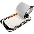 thumbnail image 2 of Square 2Pack PU Leather Zebra Cruise Luggage Tag with Privacy Cover and Name ID Tag for Travel Handbags Backpacks Luggage Tags, 2 of 6