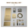 thumbnail image 6 of Boyel Living 22 inch Rainfall Water Shower System Wall Mounted Dual-Function with Hand Shower Brushed Gold, 6 of 9