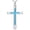 Cross Blue Opal, variant on Cross Necklace for Women Men 925 Sterling Silver Religious Cross Pendant Necklace Jewelry Gifts for Boyfriend Girlfriend