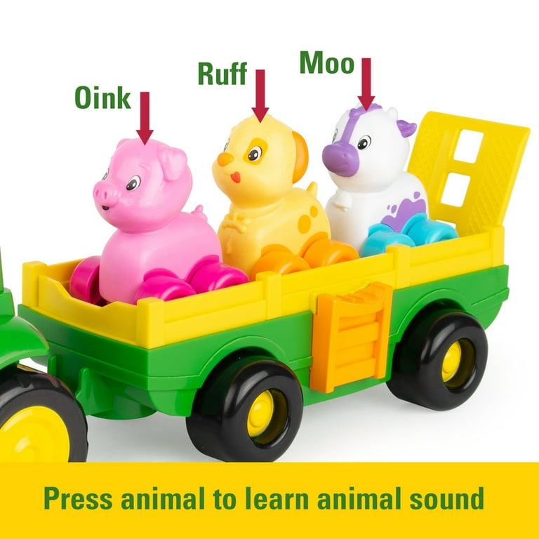 Little People Farm TOMY John Deere Animal Sounds Hayride Musical