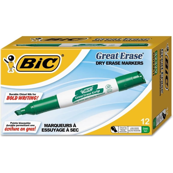 BICGDEM11GN - BIC Great Erase Whiteboard Marker