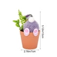 thumbnail image 3 of Todaioua Artificial Potted Plant with Plush Rabbits Miniature Flower Pot Decorative Ornament for Spring Easter Festival Tabletop Shelf Display Fairy Garden Centerpiece Home Decor, 3 of 7