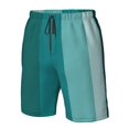 thumbnail image 4 of Logiee Teal Color Print Mens Swim Trunks Quick Dry Board Shorts,Breathable Hawaii Beach Shorts Swimwear Bathing Suits-XX-Large, 4 of 6
