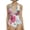 Rose, variant on LIORA Women’s One Piece Swimsuits Floral Print Bathing Suits for Women Deep V Neck with Front and Back Ring