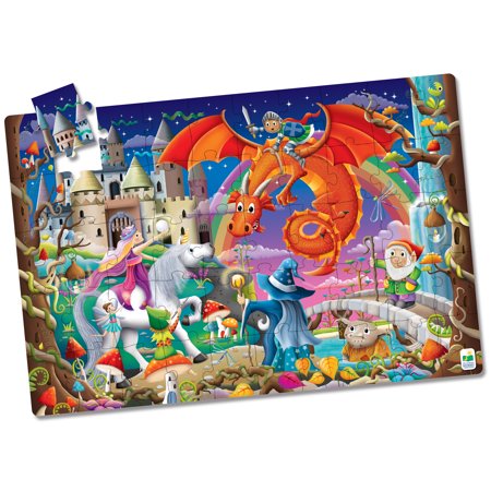 The Learning Journey – Puzzle Doubles! Glow in the Dark! Fantasy - Toddler Games & Gifts for Boys & Girls Ages 3 Years and Up – Award Winning Game and Puzzle