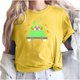 thumbnail image 1 of Blusa informal de manga corta con cuello redondo y estampado de Pascua para mujer Pompotops  hfajkhk127887, 1 of 1