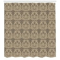 thumbnail image 3 of Ambesonne Victorian Shower Curtain, Flora Baroque Classy, 69"Wx70"L, Warm Taupe and Sand Brown, 3 of 3