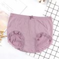 thumbnail image 3 of Bigersell Crotchless Panties Clearance Cheeky Panties Boy Shorts Panty Style P-1457 Cotton Plus Size Panties Thong Bikini Sets Ladies Briefs Mid Waist Women's Bikini Panties Purple S, 3 of 4