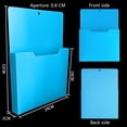 thumbnail image 3 of Magnetic Wall File Organizer for A4 Papers, Refrigerator Document Holder with Deep Pocket, Hanging Mail Sorter for Whiteboard Cabinet Office Classroom, 3 of 9