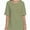 Khaki, variant on Women's Crew Neck Short Sleeve T-Shirts - Summer Casual Tee Tops, Lightweight Comfort Fit