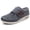 Dark Gray, variant on YOURDIARY Men's Wide Width Casual Walking Shoes, Adjustable Hook & Loop Lightweight Breathable Mesh Non Slip Air Cushion Sneakers, Black Gray 9