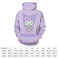 thumbnail image 4 of Kuromi And My Melody Hoodie 3D Print Pullover Hooded Long Sleeve Sweatshirts Tops Blouse with Pocket for Mens Womens, 4 of 6