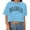 Light Blue#9527, variant on Women's Short Sleeve Crop Tops Letter Graphic Y2K Loose Summer Tees for Women