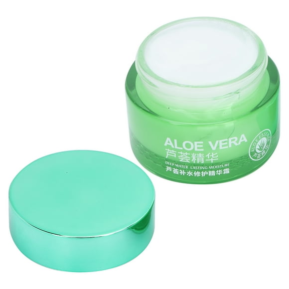 50g Aloe Vera Moisturizing Cream Refreshing Aloe Serum Cream Hydrating Facial Cream, Moisturizer For Face Body Hair, Care For Sunburn, Repair Scars, Soothing And Anti-inflammatory