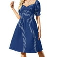 thumbnail image 2 of Vestido de fiesta de lujo para mujer con mangas cortas de cardo y polilla, vestido de graduación 2025, 2 of 7