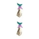 thumbnail image 2 of Matsuzay Cajas de regalo de boda de 20 bolsas-recubrimiento de polvo brillante de doble cara sin derramar polvo decoraciones de de postre sirena Sirena de plata 2Conjunto, 2 of 6