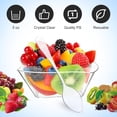 thumbnail image 3 of 100 Set 5 oz Small Plastic Dessert Cups with Spoons, Clear Appetizer Cups for Parties Mini Serving Bowls, Hors D'oeuvres Plates, 3 of 6