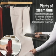 CHI SteamPress 3-in-1 Handheld Garment Steamer for Clothes, Travel Steamer & Iron, Black